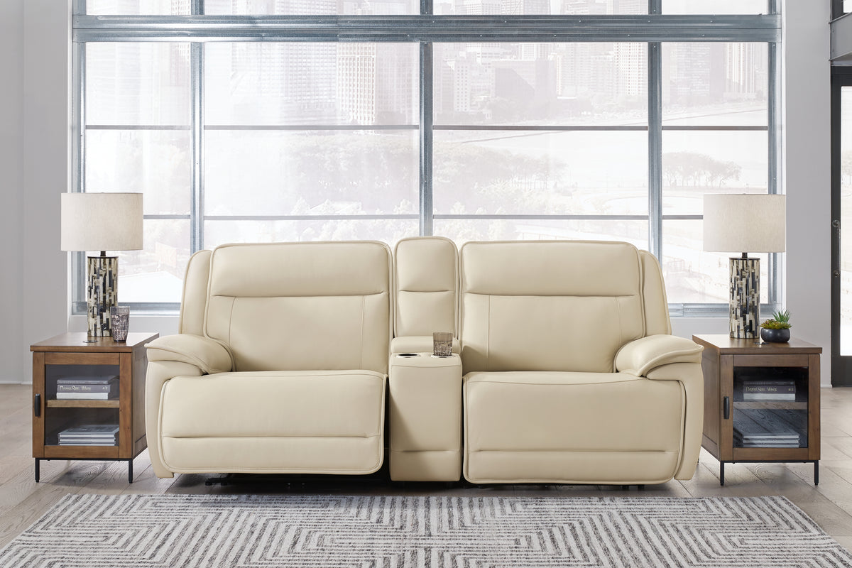 Homestyle Furniture - Ashley Furniture - Double Deal 3-Piece Power Reclining Loveseat Sectional with Console - 3-Piece Power Reclining Loveseat Sectional with Console - U13001S4