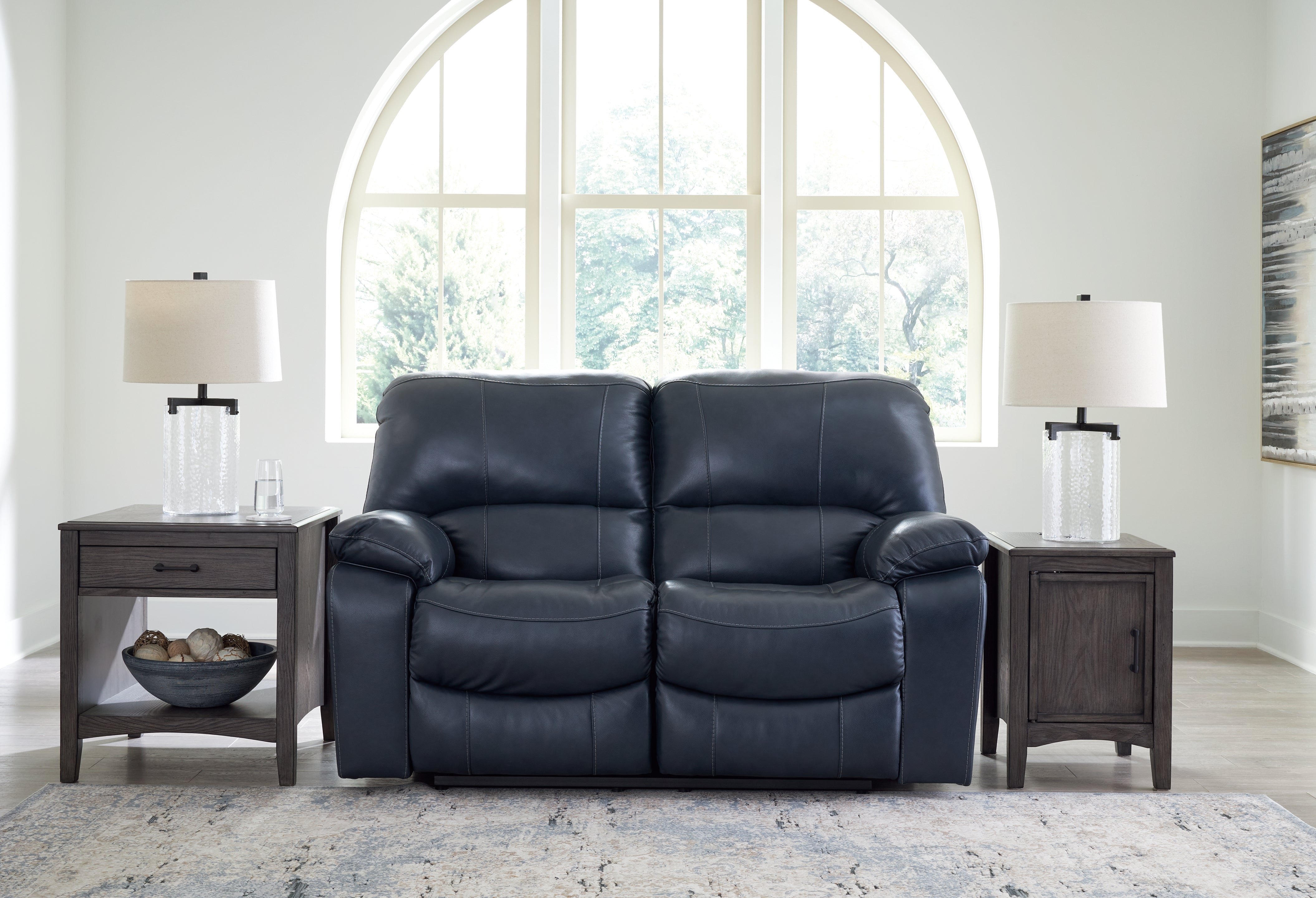 Homestyle Furniture - Ashley Furniture - Leesworth Power Reclining Loveseat - Reclining Power Loveseat / Ocean - U4380974