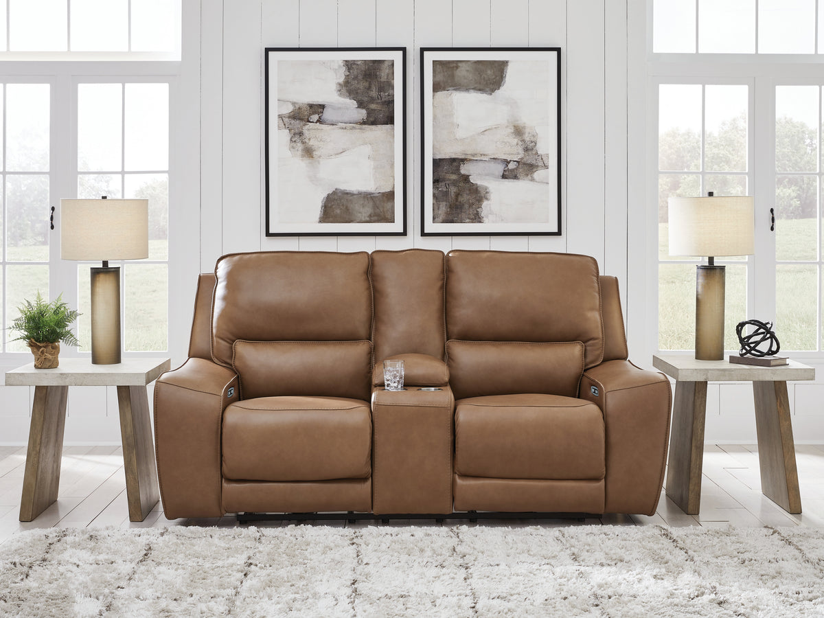 Homestyle Furniture - Ashley Furniture - DeepWakes Power Reclining Loveseat with Console - PWR REC Loveseat/CON/ADJ HDRST - PCU6260618
