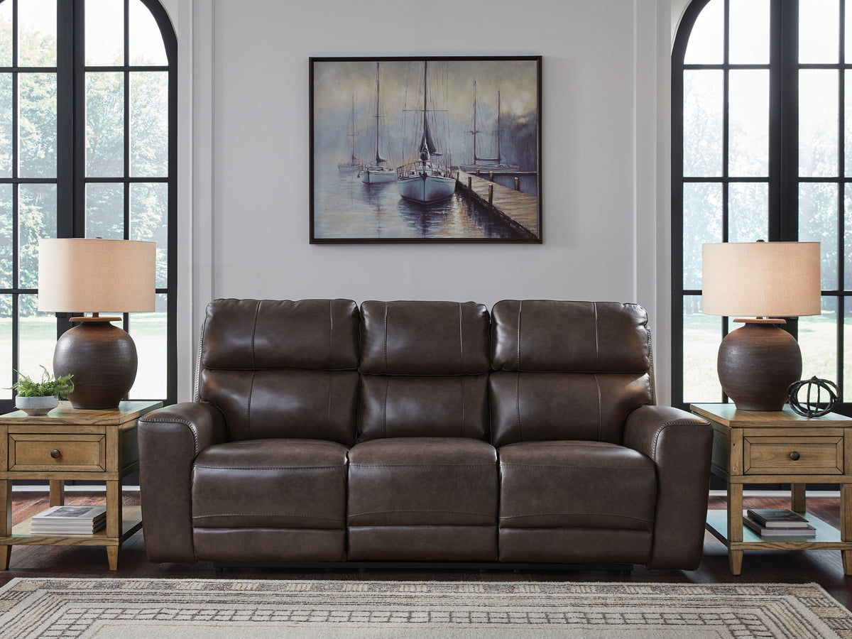 Homestyle Furniture - Ashley Furniture - Crossplex Power Reclining Sofa - PWR REC Sofa with ADJ Headrest - PCU6450615