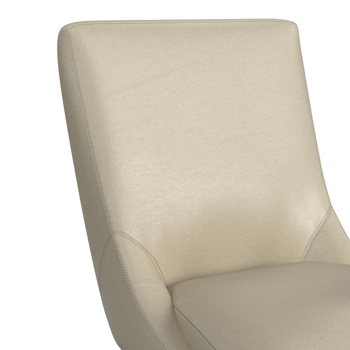 Villanova Swivel Bar Stool with Beige PU in Espresso (2 Per Carton)