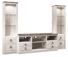 Homestyle Furniture - Ashley Furniture - Willowton 3-Piece Entertainment Center - 3-Piece Entertainment Center - W267W16