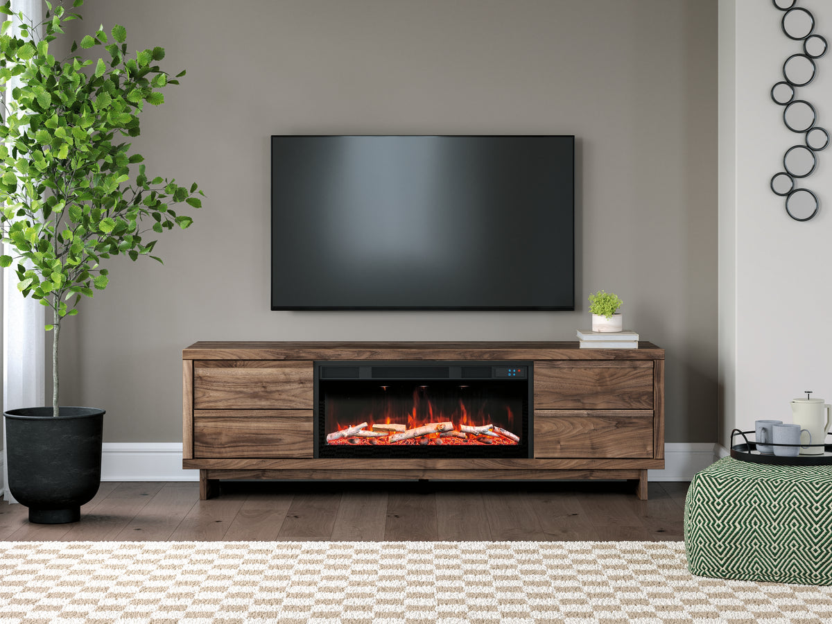 Homestyle Furniture - Ashley Furniture - Zadilyn 72" TV Stand with Electric Fireplace - 72" TV Stand with Electric Fireplace - W3367W1