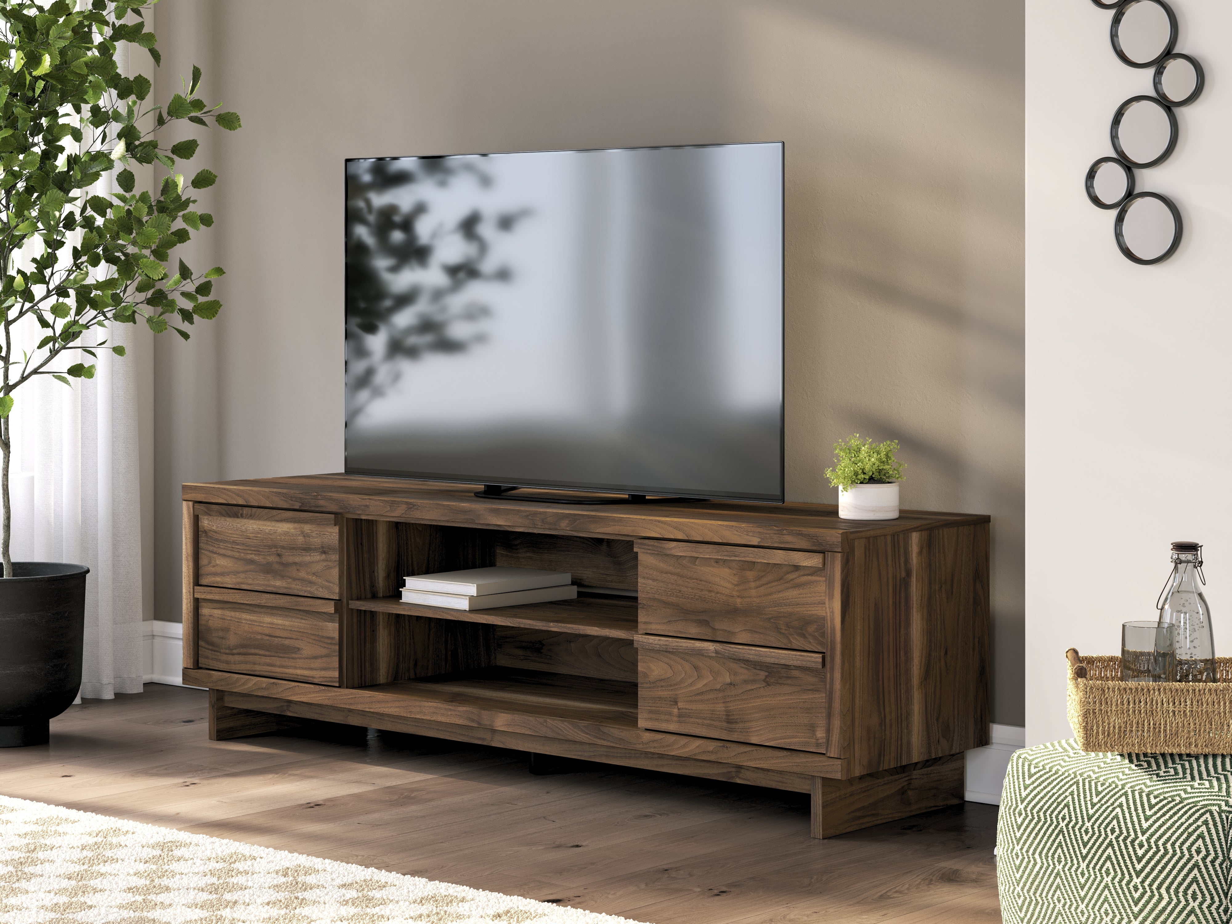 Homestyle Furniture - Ashley Furniture - Zadilyn 72" TV Stand - 72" - W3367-68