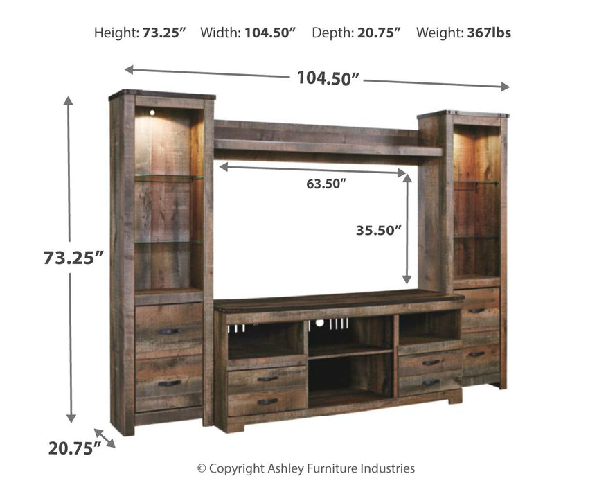 Trinell Entertainment Center  Homestyle Furniture (ARk)