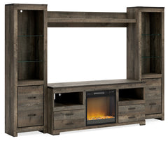 Homestyle Furniture - Ashley Furniture - Trinell 4-Piece Entertainment Center with Electric Fireplace - 4-Piece Entertainment Center with Electric Fireplace - W446W10