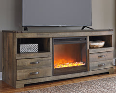 Homestyle Furniture - Ashley Furniture - Trinell 63" TV Stand with Electric Fireplace - 63" TV Stand with Electric Fireplace - W446W5