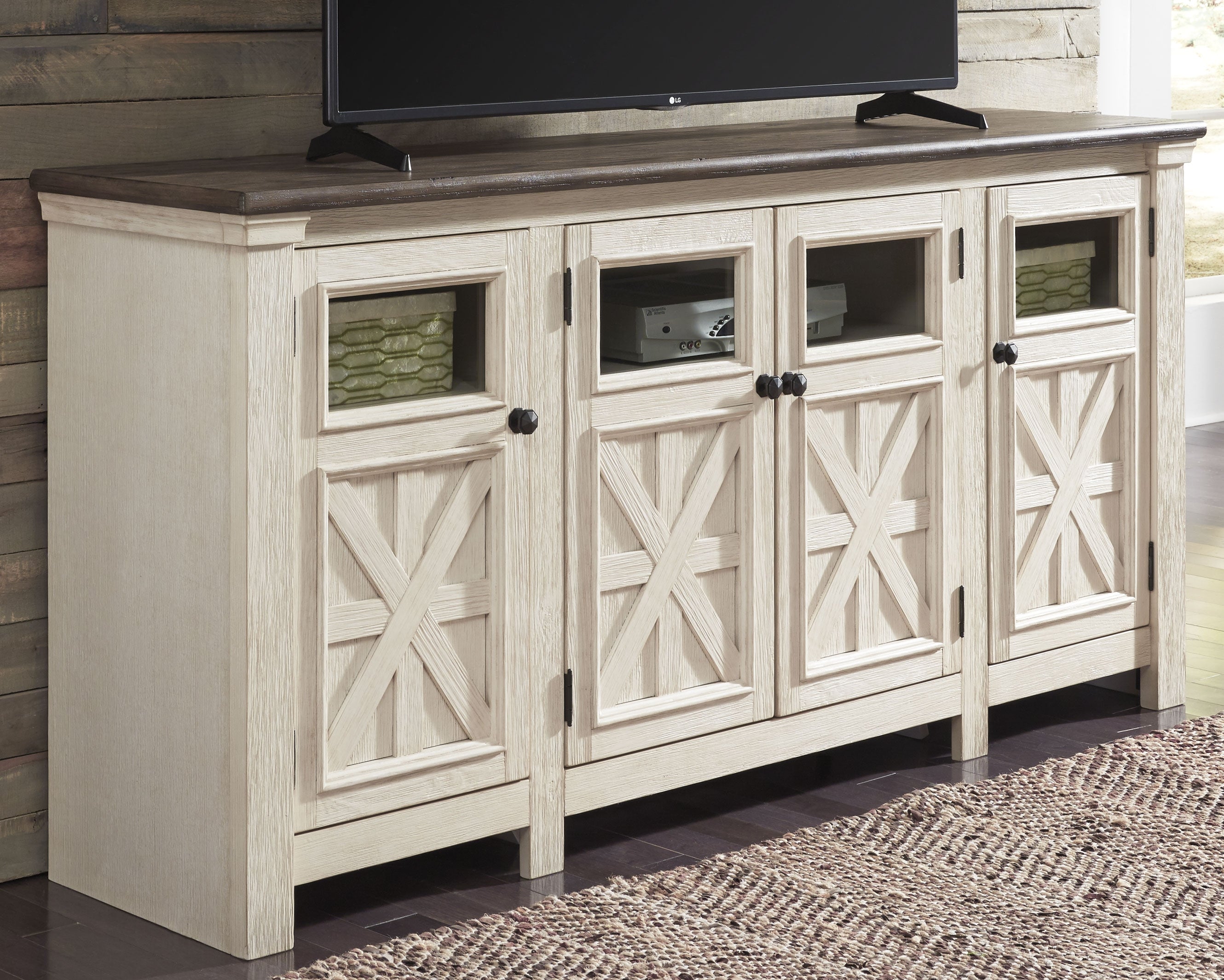 Homestyle Furniture - Ashley Furniture - Bolanburg 74" TV Stand - 74" - W647-60