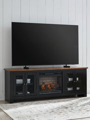 Homestyle Furniture - Ashley Furniture - Wildenauer 76" TV Stand with Electric Fireplace - 76" TV Stand with Electric Fireplace - W664W1