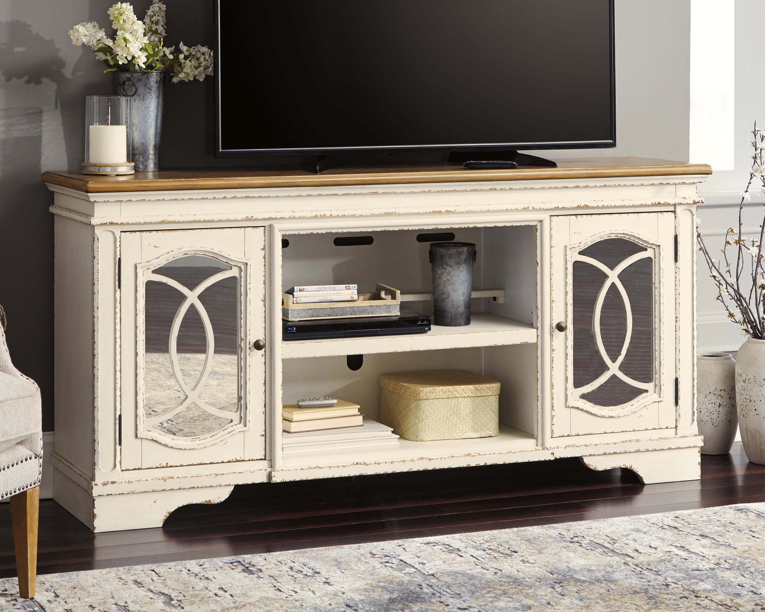 Homestyle Furniture - Ashley Furniture - Realyn 74" TV Stand - 74" - W743-68