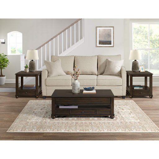 Wagner Rectangular Lift-Top Coffee Table w/ Casters in Cherry – SKU T-15740-5-RCT | HomeStyle Furniture
