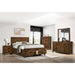Warner Queen Platform Storage Bed in Chestnut – SKU WN100QSB | HomeStyle Furniture