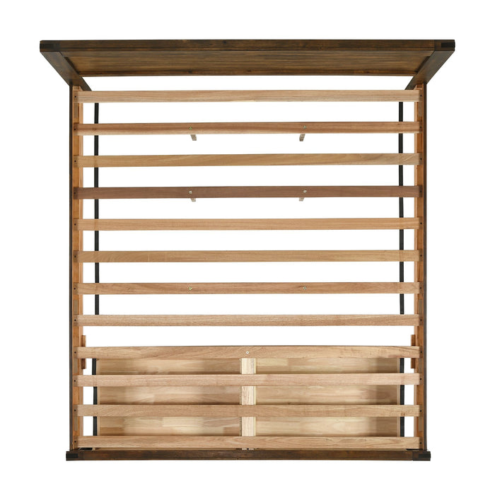 Warner King Platform Storage Bed in Chestnut
