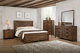 Warner Full Platform Storage Bed in Chestnut – SKU WN100FSB | HomeStyle Furniture