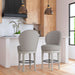 Westford Swivel Bar Stool with Grey Linen in Grey (2 Per Carton) – SKU D-13240-3-BST | HomeStyle Furniture