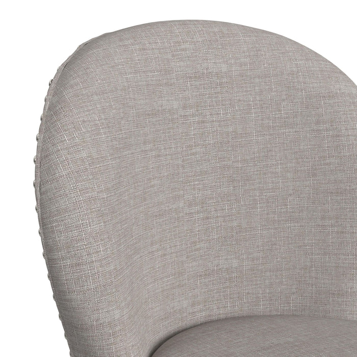 Westford Swivel Bar Stool with Grey Linen in Grey (2 Per Carton)