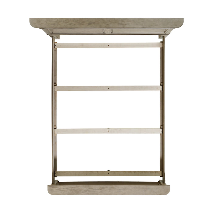 Whit-Ash Queen Panel Bed in Light Grey