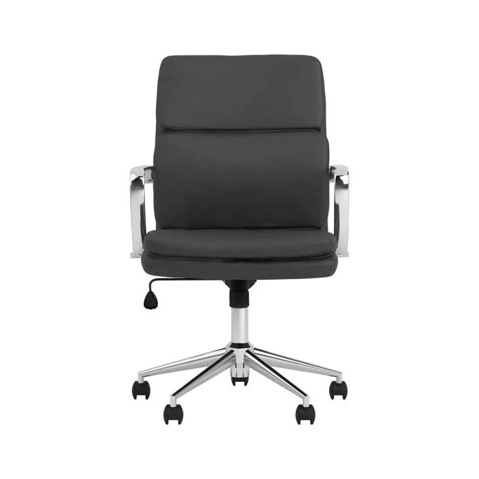 Ximena Standard Back Upholstered Office Chair Black  Homestyle Furniture (ARk)