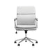 Ximena Standard Back Upholstered Office Chair White  Homestyle Furniture (ARk)