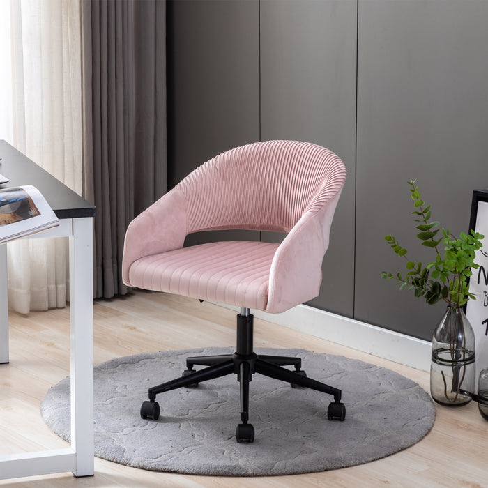 Home Office chair , Modern Chair  with Arms Adjustable, with black Base, Vanity Makeup Chair.