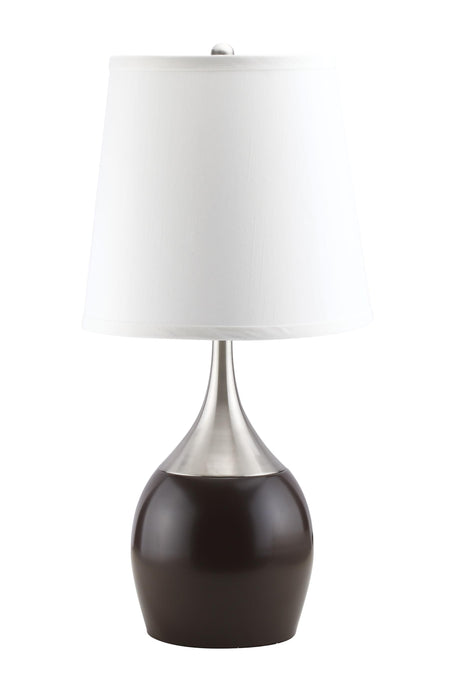 Willow Brushed Silver, Espresso Table Lamp image