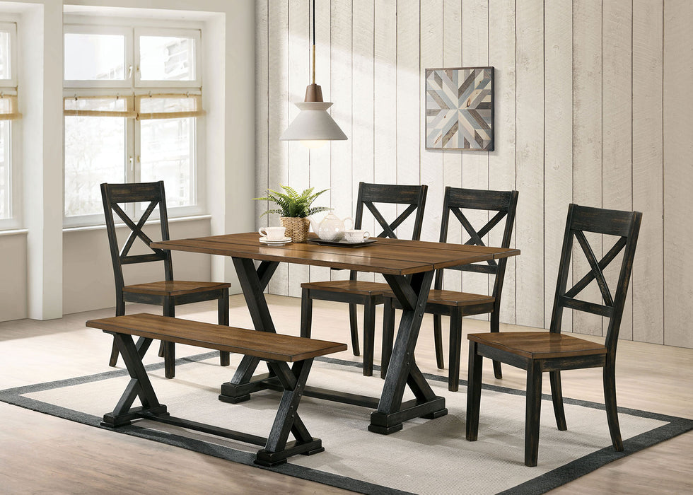 YENSLEY 6 Pc. Dining Table Set w/ Bench image